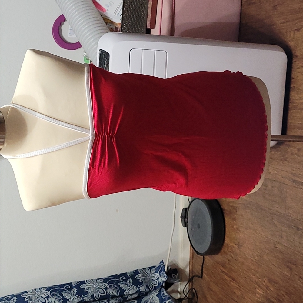 Red tube top